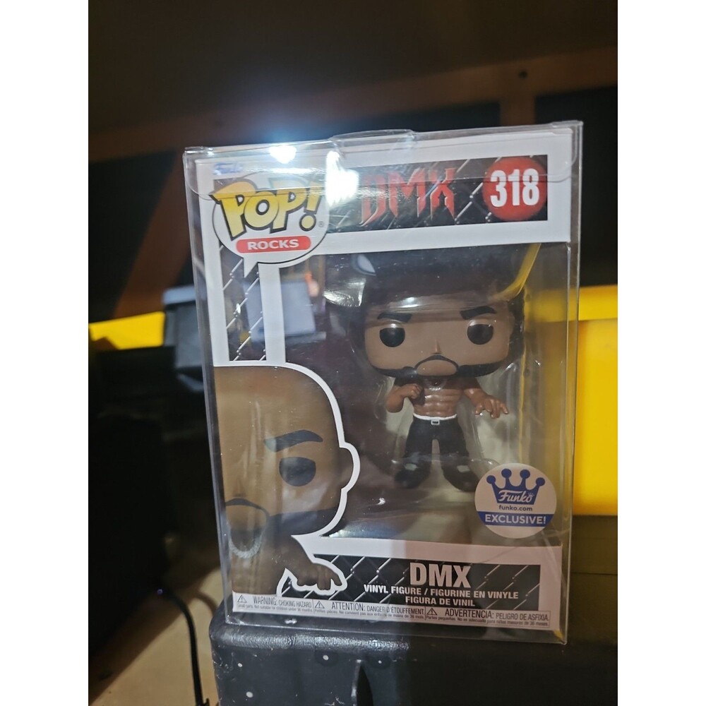 Funko Pop! Rocks DMX #318 Ruff Ryders Exclusive Plastic Protector Hip Hop Rap